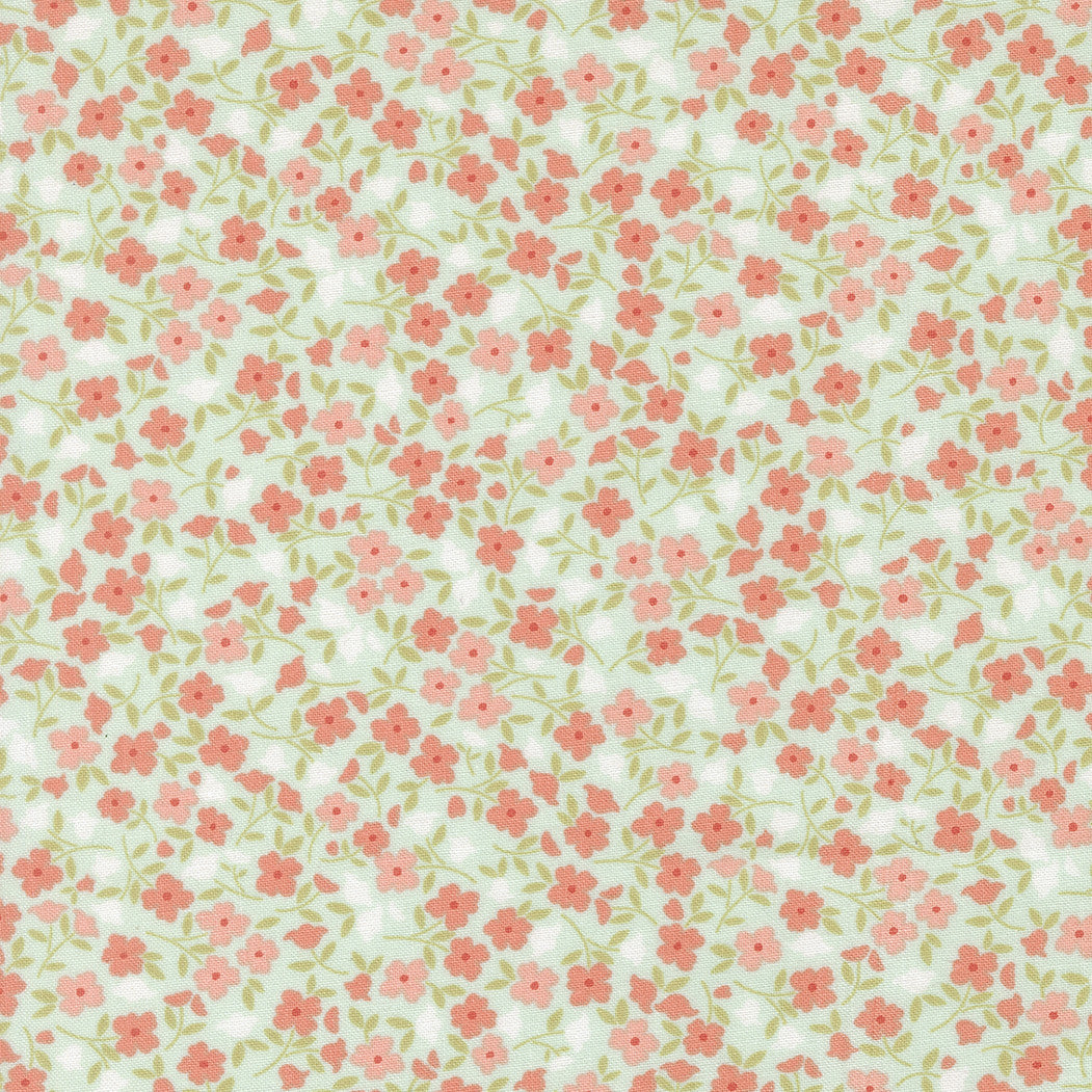 Sunbonnet Wild Blooms Pale Blue Yardage by Heather Briggs of My Sew Quilty Life for Moda Fabrics | 31766 19