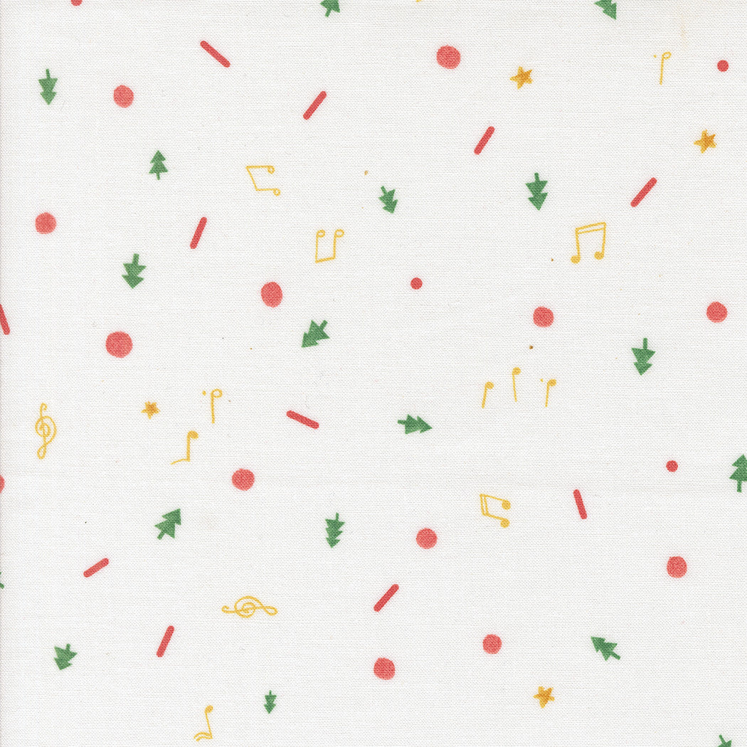 Tiny Christmas Christmas Cookie Snow Yardage by Lizzy House for Moda Fabrics | 37137 11