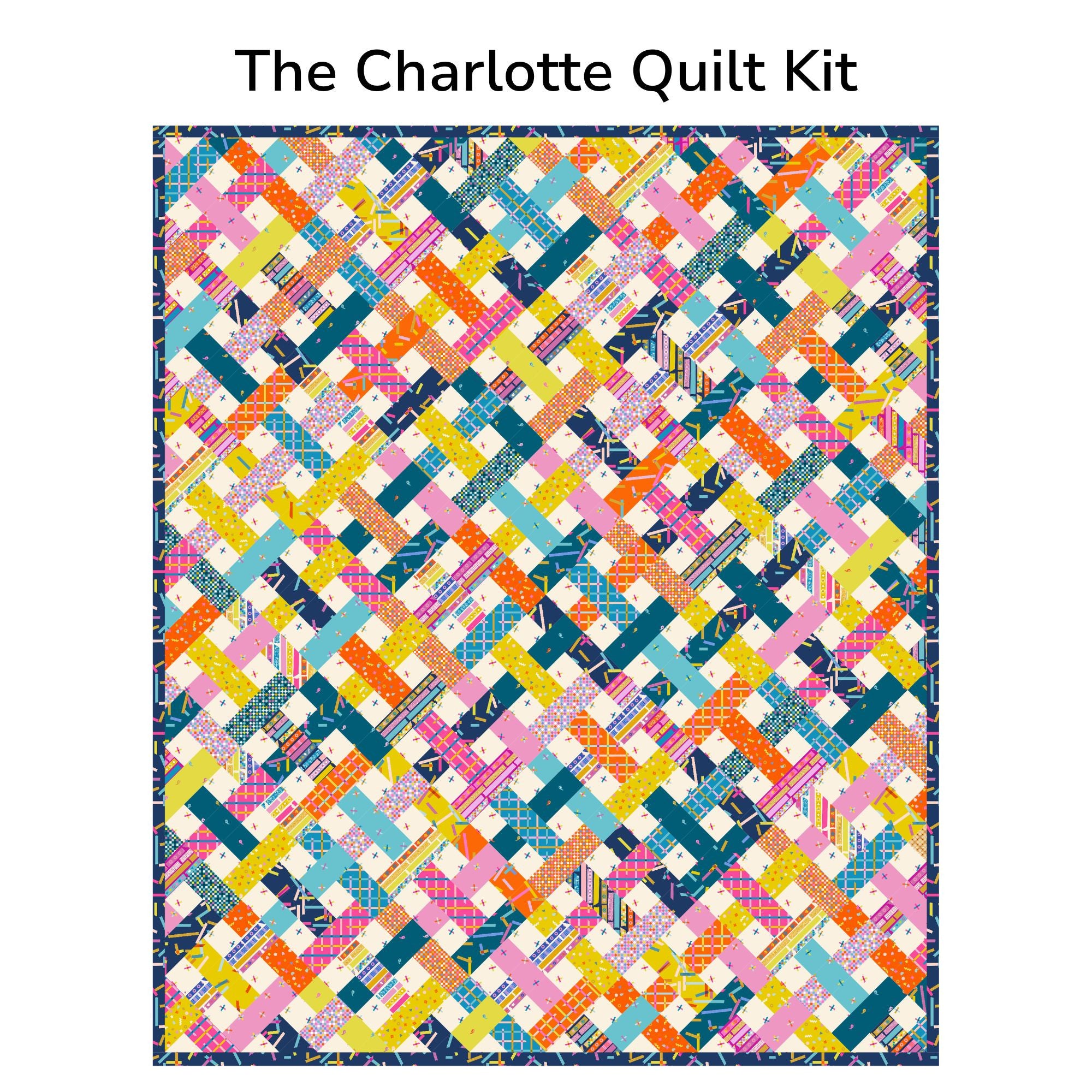 The Charlotte Custom Quilt Kit With Washi Plus by Rashida Coleman Hale | Quilt Size 68" x 90"