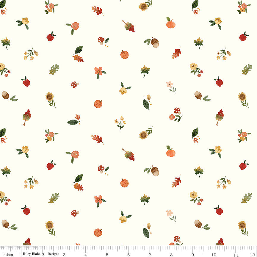 Happy Fall Days Fall Things Cloud Yardage by Kelsey Carlson for Riley Blake Design | C16345-CLOUD