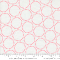 Tiny Christmas Pearl Bracelet Snow Cotton Candy Yardage by Lizzy House for Moda Fabrics | 37136 11