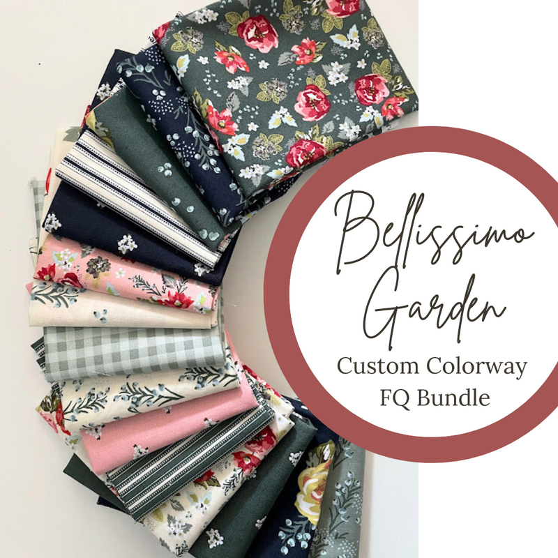 Bellissimo Gardens Custom Fat Quarter Bundle by My Mind's Eye for Riley Blake Designs |14 SKUs
