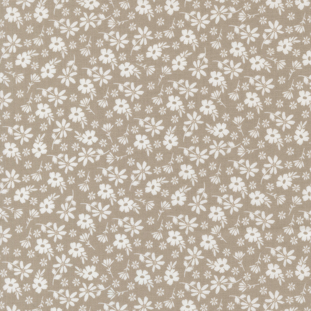 Delightfully Yours Blossoms Stone by Sherri & Chelsi for Moda Fabrics | 37701 20