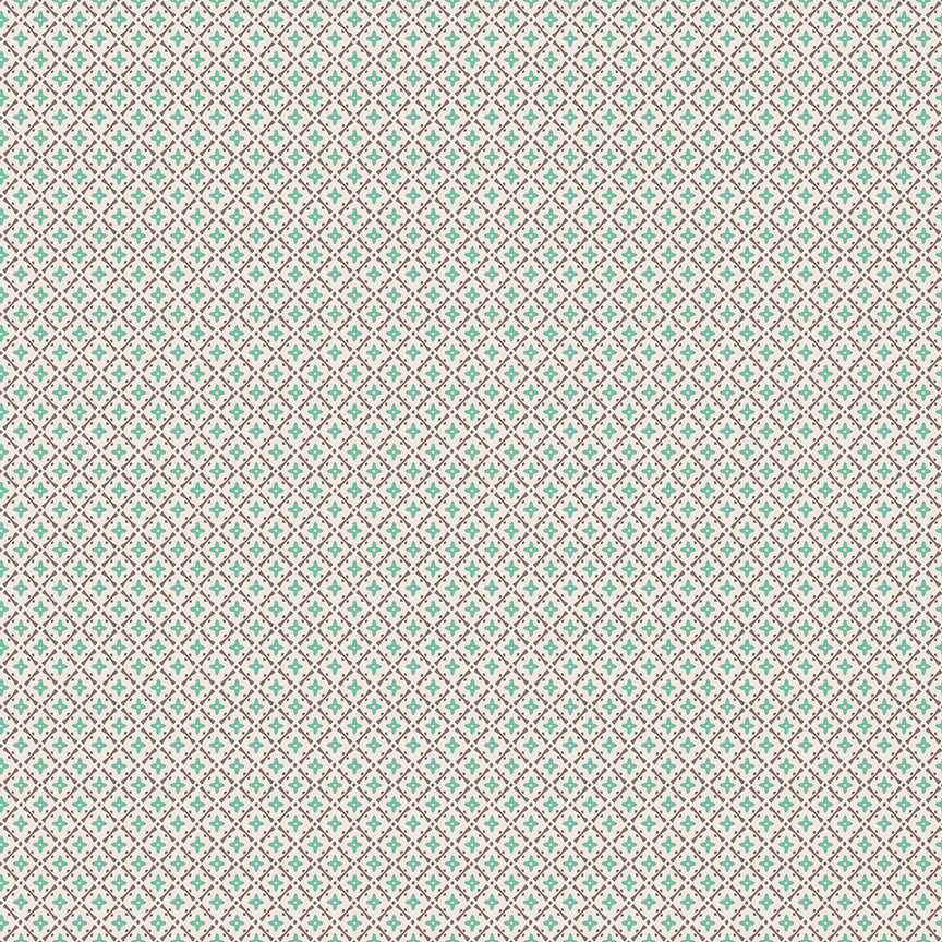 Piece & Plenty Lattice Sea Glass Yardage by Lori Holt for Riley Blake Designs | 5 Yard Backing | C15879-SEAGLASS
