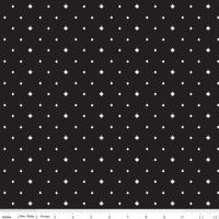 Charming Christmas Stars Black Yardage by Kelsey Carlson for Riley Blake Designs | C16355-BLACK