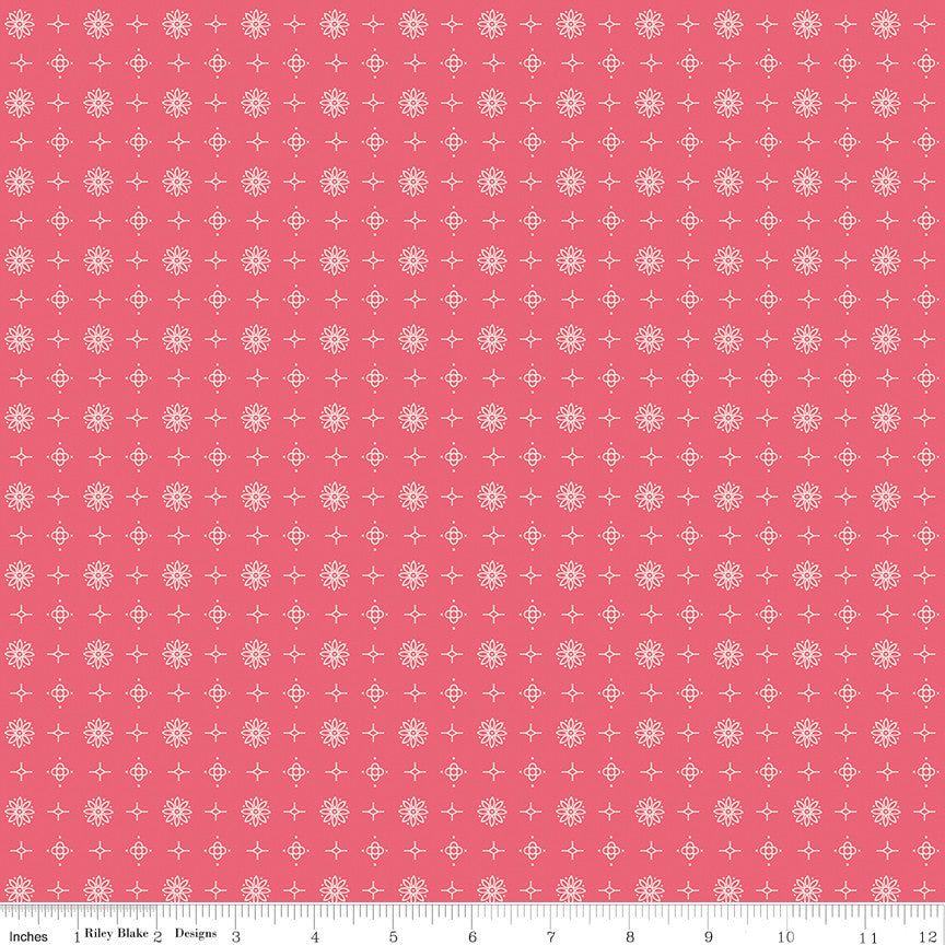 Americana Lincoln Tea RoseYardage by Lori Holt of Bee in My Bonnet for Riley Blake Designs | C16084-TEAROSE