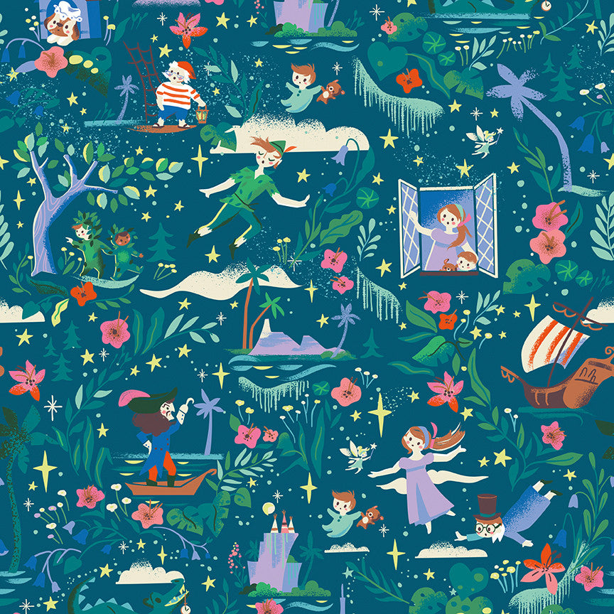 Forever Neverland Main Night Yardage by Jill Howarth for Riley Blake Designs | C15900-NIGHT