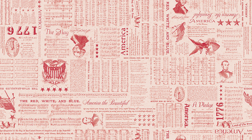 Wide Back Americana Liberty Red Yardage by Lori Holt of Bee in My Bonnet | 108" Wide Backing Fabric | WB16102-RED