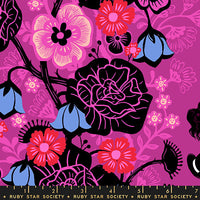 PRESALE Hello Alice Rabbit Hole Berry Yardage by Sarah Watts for Ruby Star Society | RS2121 12