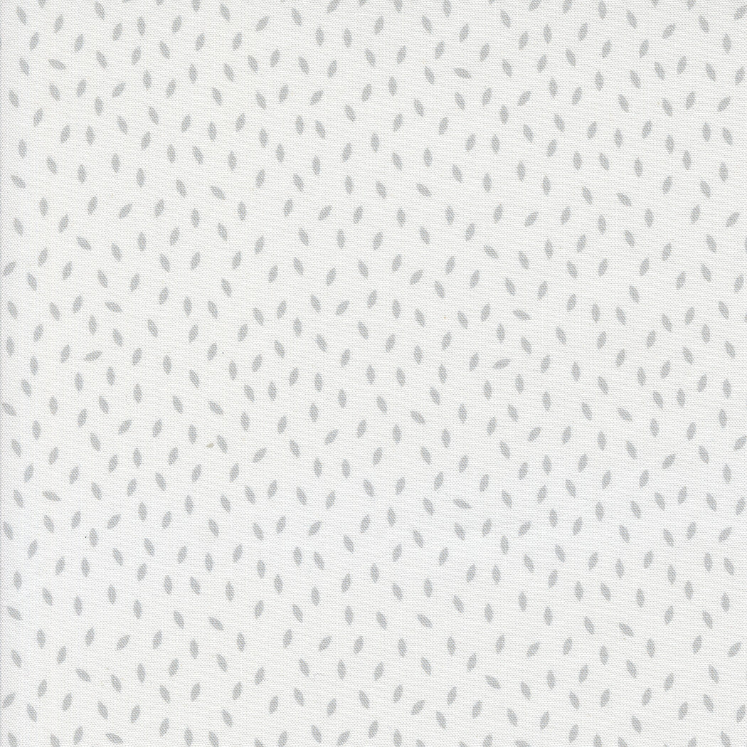Mixed Bag of Bonbons Loose Leaves White Grey Yardage by Jen Kingwell for Moda Fabrics | 18255 11