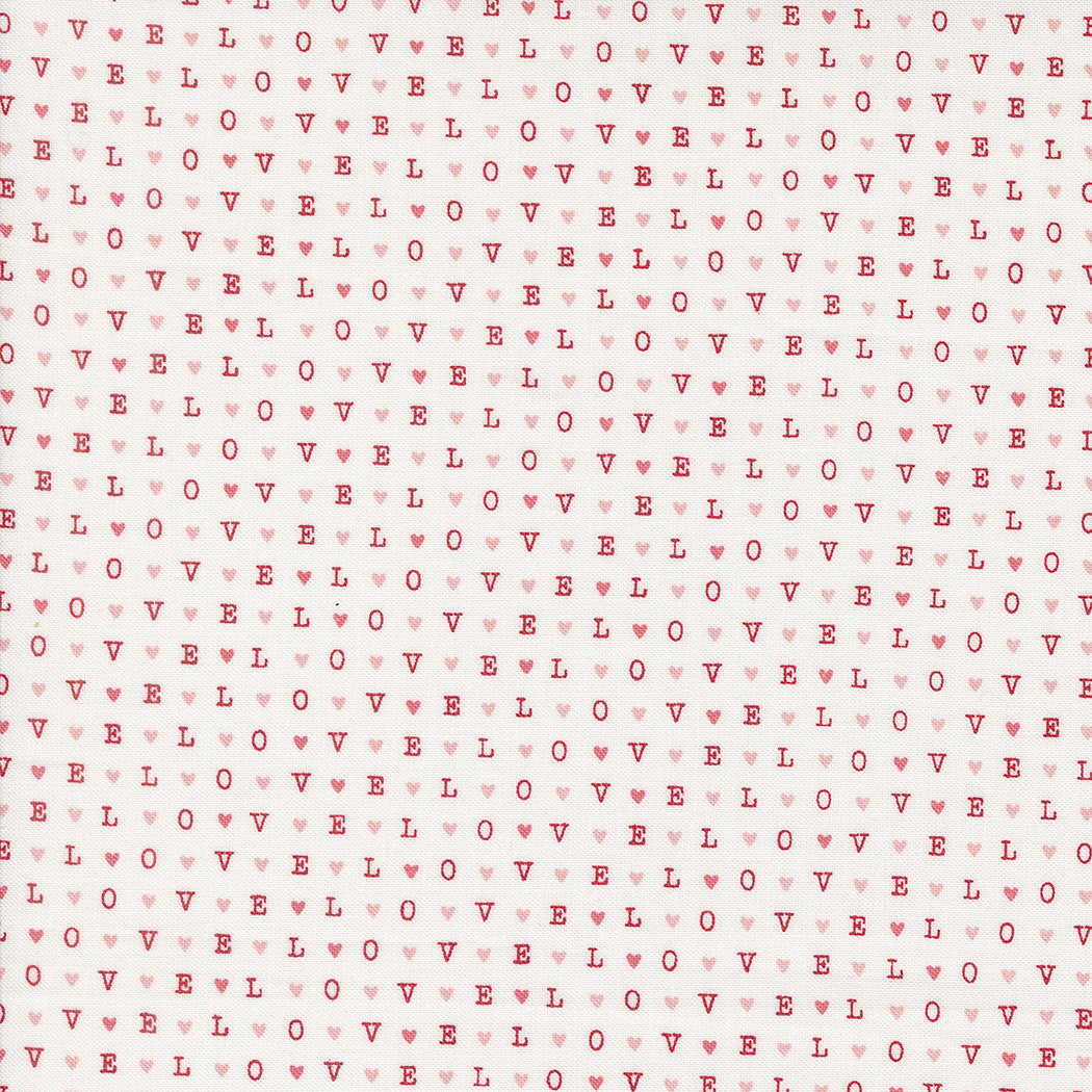 Love Blooms LOVE Text and Words Lace Yardage by Lella Boutique for Moda Fabrics | 5225 11