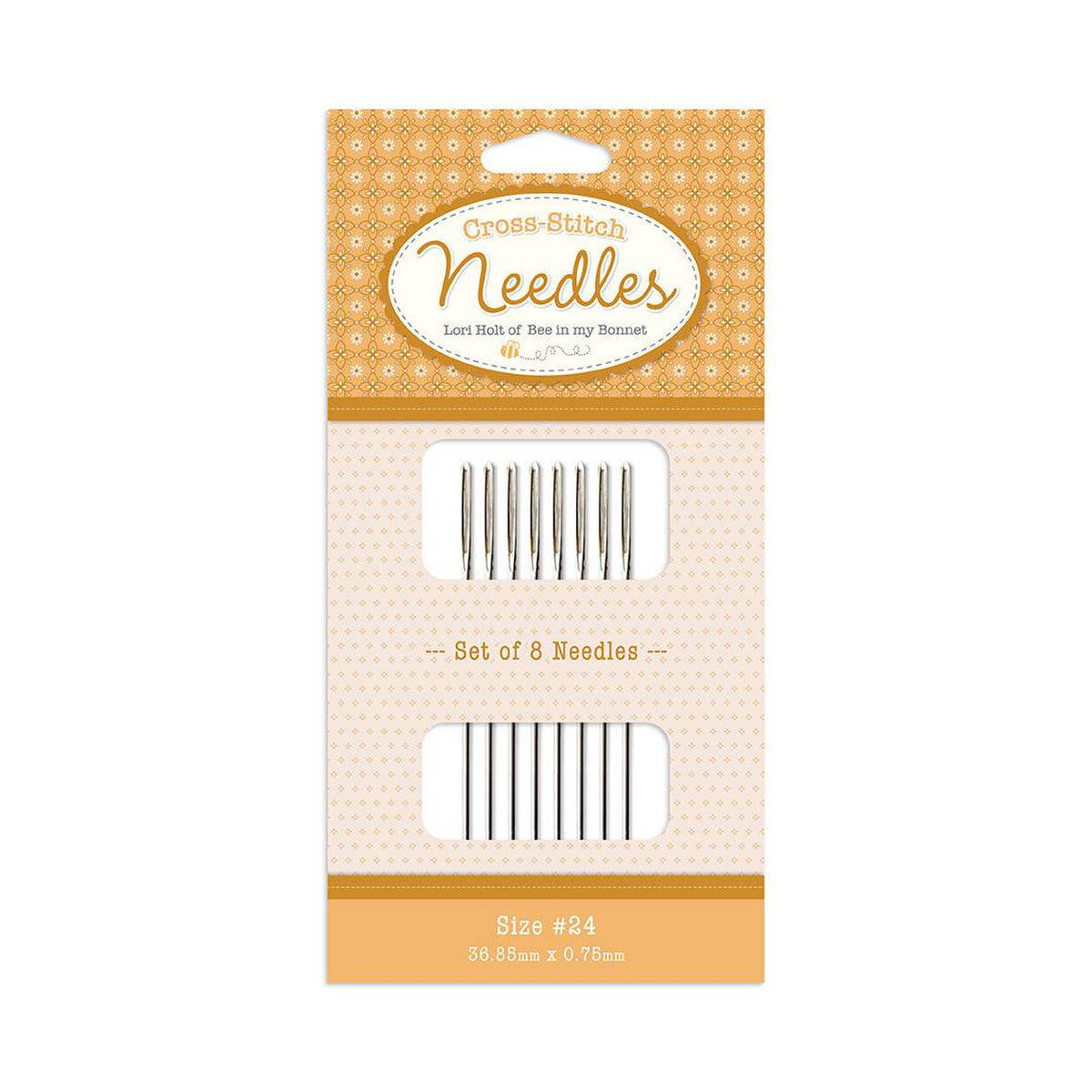 Lori Holt Cross Stitch Needles Size 24 | Set of 8 | ST-34539
