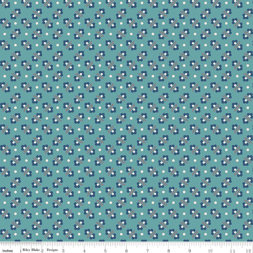 Americana Harriet Raindrop Yardage by Lori Holt of Bee in My Bonnet for Riley Blake Designs | C16091-RAINDROP
