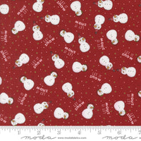 Emmitt and Ivy The Snow Kids Red Yardage by Sweetwater for Moda Fabrics | 55691 12