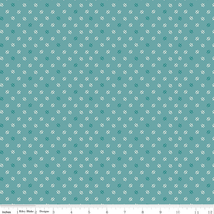 Piece & Plenty Weave Raindrop Yardage by Lori Holt of Bee in my Bonnet for Riley Blake Designs | C15889-RAINDROP