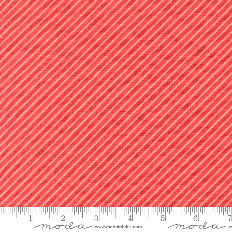 Delightfully Yours Stripe Geranium by Sherri & Chelsi for Moda Fabrics | 37708 16