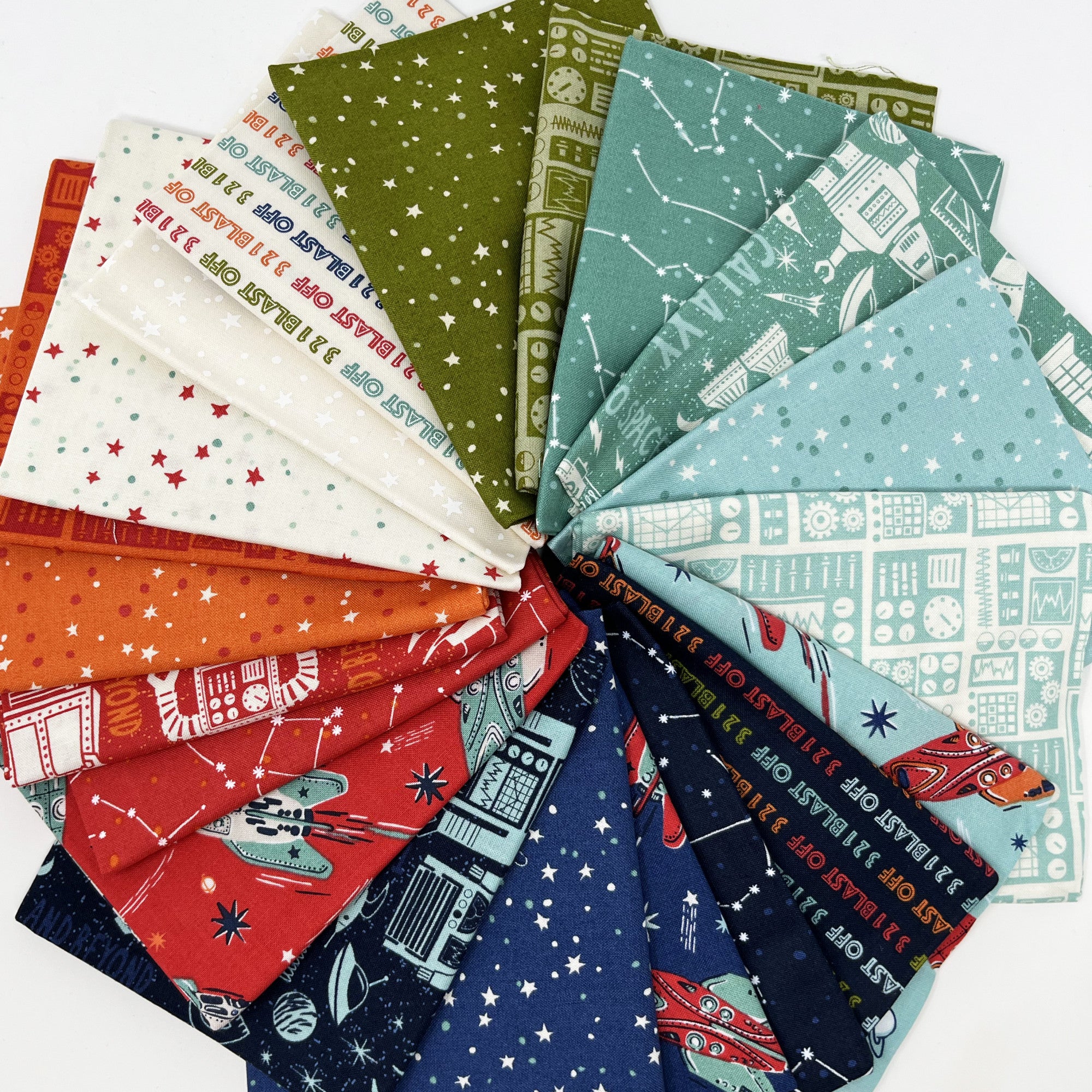 321 Blast Off Fat Quarter Bundle by Stacy Iest Hsu for Moda Fabrics | 20 Fat Quarters