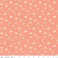 New Beginnings Sweet Peas Apricot Yardage by Sandy Gervais for Riley Blake Designs | C15752-APRICOT