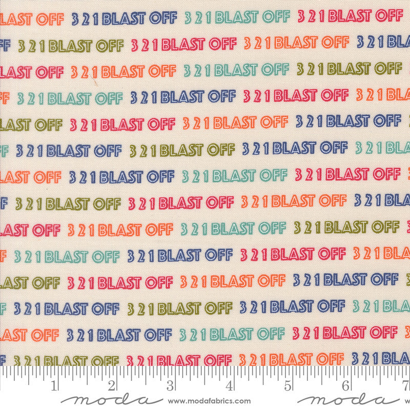 321 Blast Off Countdown Spacesuit Yardage by Stacy Iest Hsu for Moda Fabrics | 20952 11