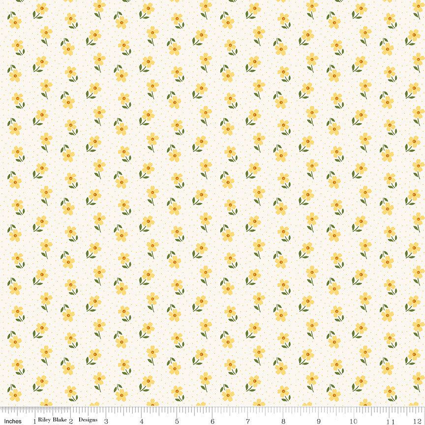 Little Darlin' Ditsy Cream Yardage by the RBD Designers for Riley Blake Designs | C16975-CREAM