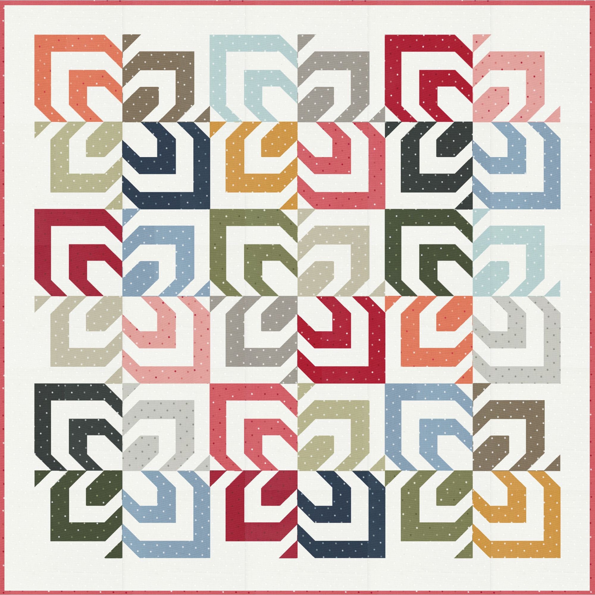 Kaleidoscope Quilt Pattern by Lella Boutique | Magic Dot  | LB 135