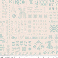 Piece & Plenty Sampler Blue Yardage by Lori Holt of Bee in my Bonnet  | C15872-BLUE | Remnant Pieces