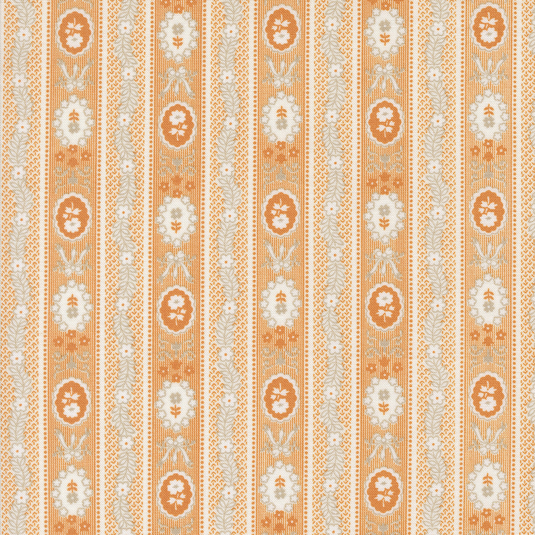 Agatha Road Wallpaper Pumpkin Yardage by Fig Tree & Co for Moda Fabrics | 35412 12