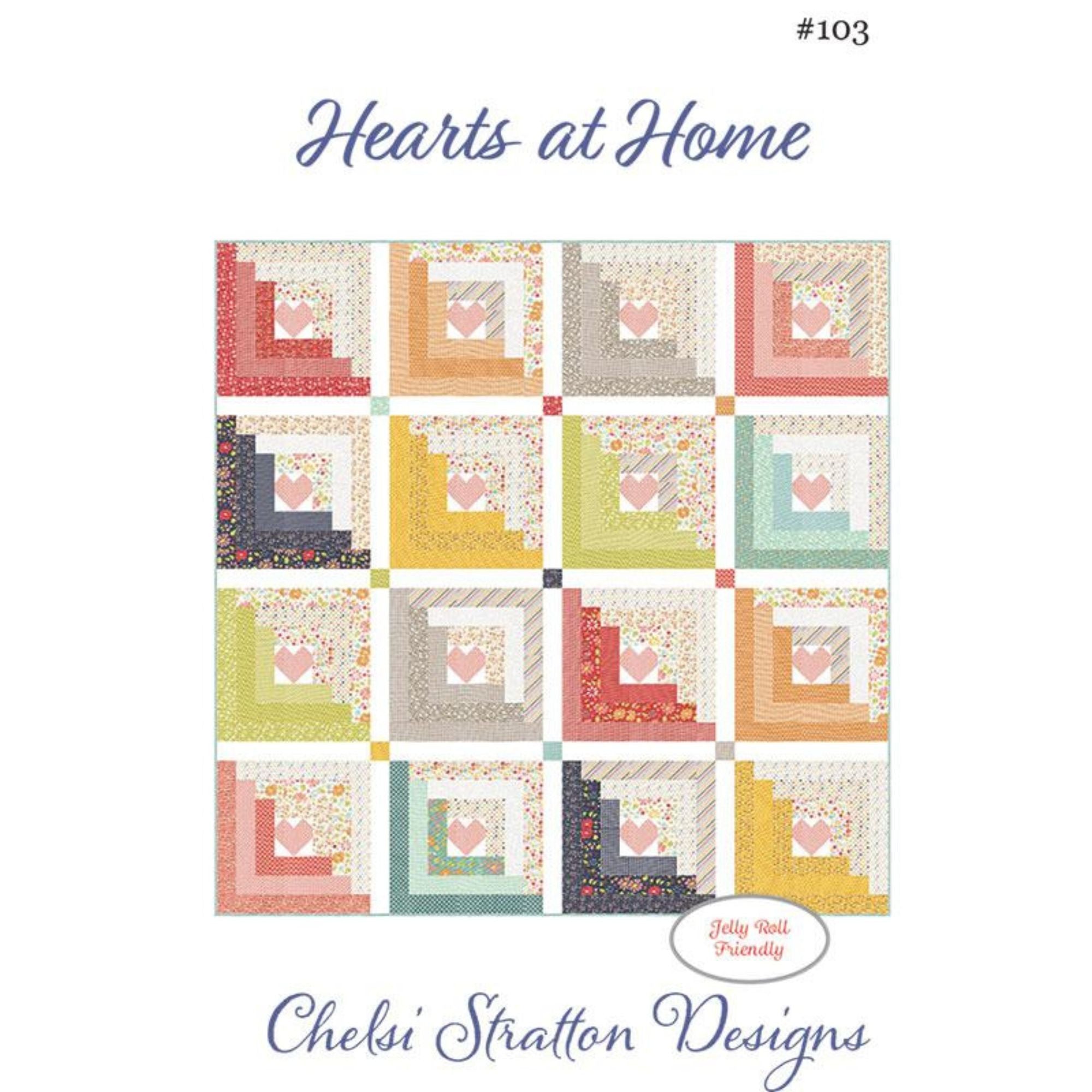 Hearts at Home Custom Quilt Kit With Delightfully Yours by Sherri & Chelsi for Moda Fabrics | Quilt Size 70 1/2" x 70 1/2"
