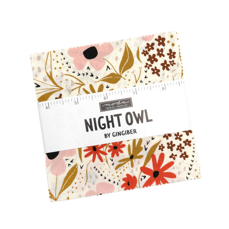 Night Owl Charm Pack 5" by Gingiber for Moda Fabrics | X