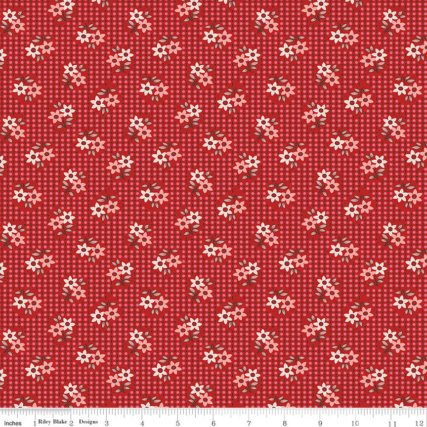 Gentler Times Nostalgia Schoolhouse Yardage by Lori Holt of Bee in My Bonnet For Riley Blake Designs | C16480-SCHOOLHOUSE