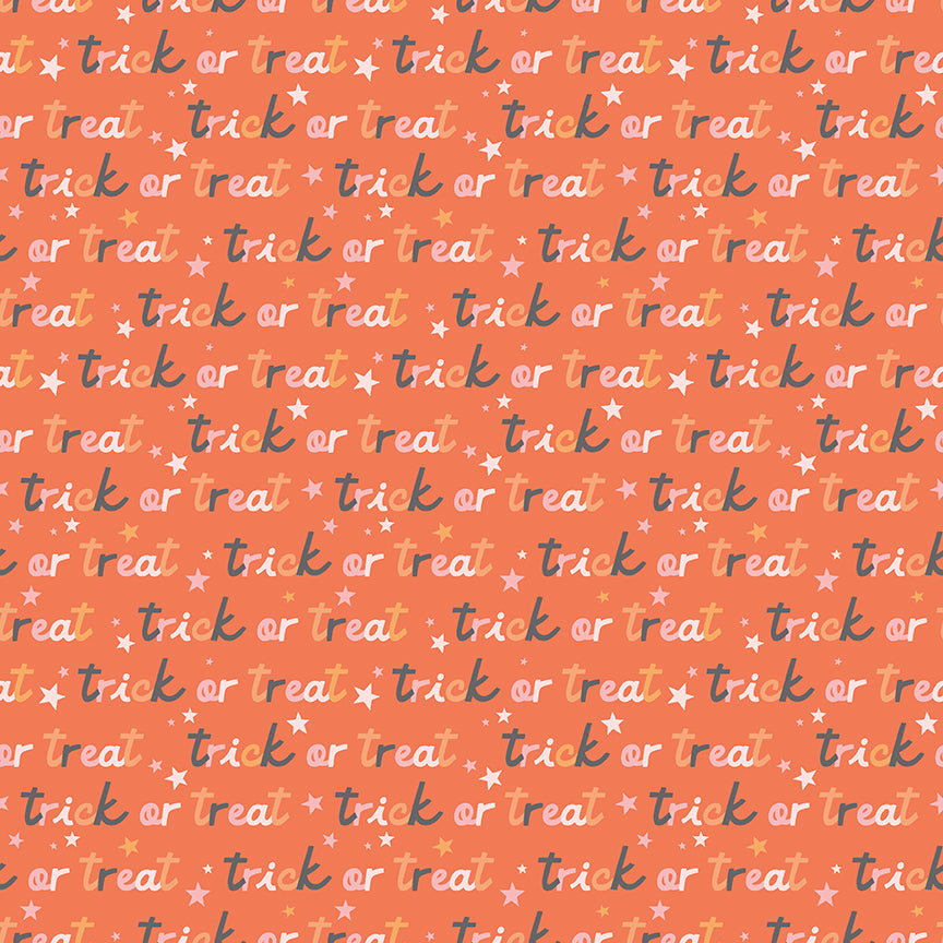 Hey Pumpkin Trick or Treat Orange Yardage by My Mind's Eye for Riley Blake Designs | C16034-ORANGE