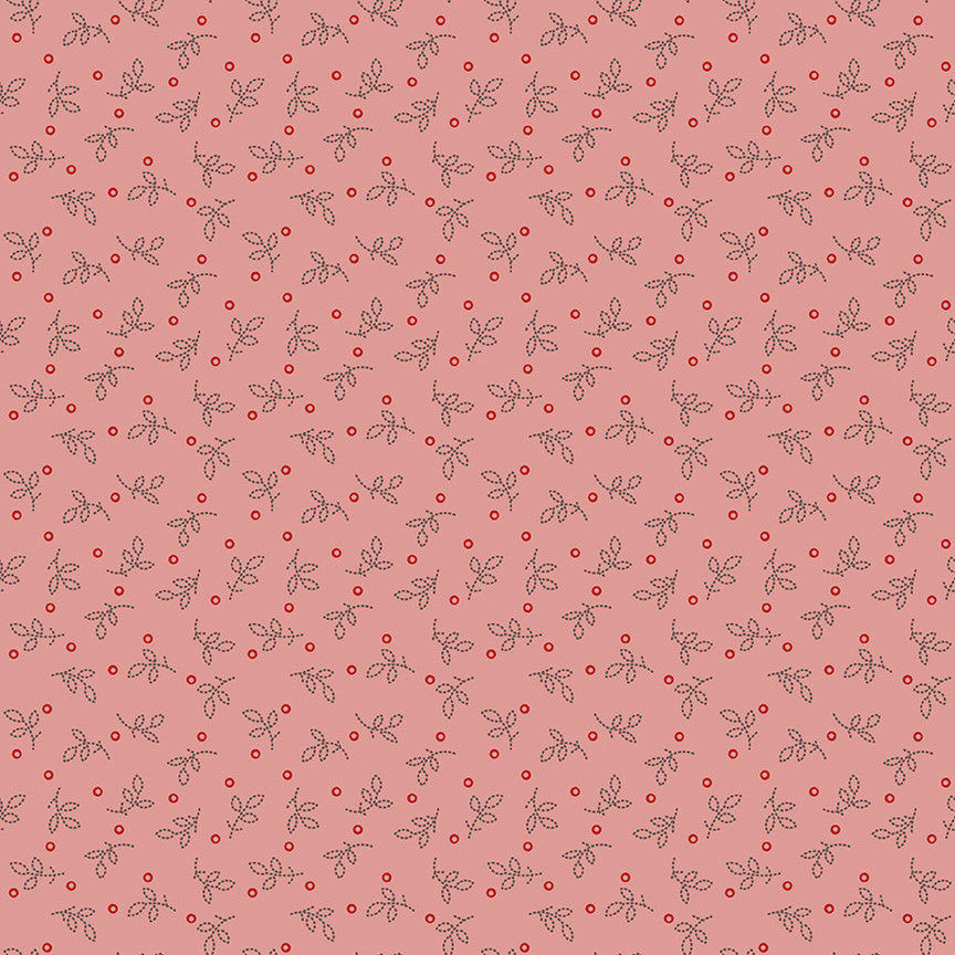 Gentler Times Pleasant Coral Yardage by Lori Holt of Bee in My Bonnet For Riley Blake Designs | C16482-CORAL