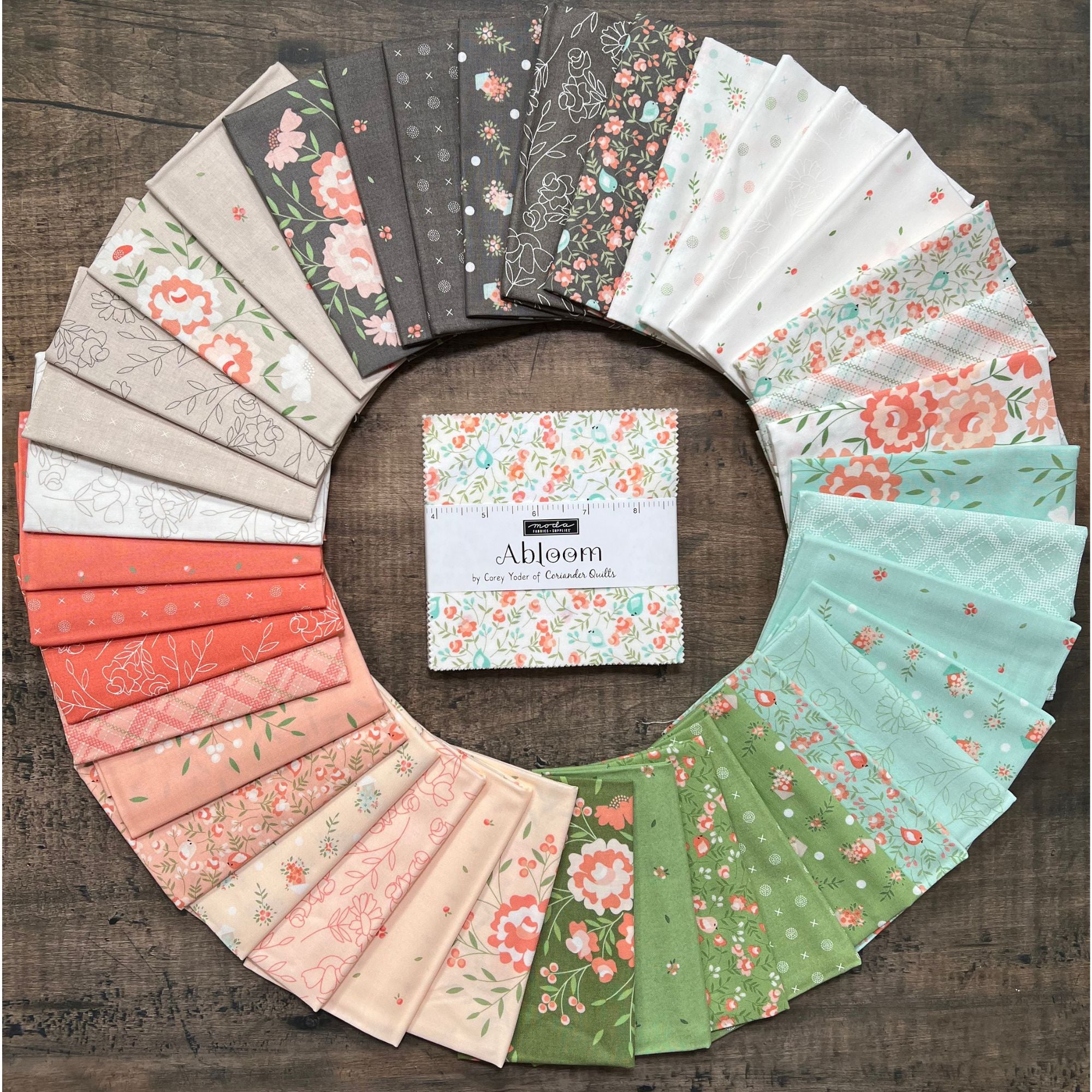 Abloom Fat Quarter Bundle by Corey Yoder for Moda Fabrics | 39 Precut Fat Quarters | 29210AB
