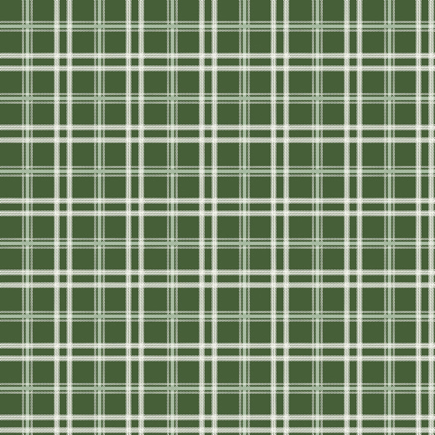 Mistletoe & Holly Plaid Forest Yardage by Beverly McCullough for Riley Blake Designs | C16407-FOREST