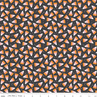 PRESALE Hey Pumpkin Corn Candy Charcoal Yardage by My Mind's Eye for Riley Blake Designs | C16035-CHARCOAL