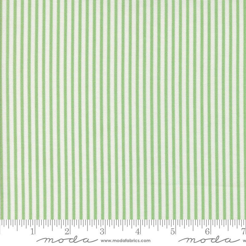 Summertime Simple Stripe Green Yardage by Camille Roskelley for Moda Fabrics | 55324 27
