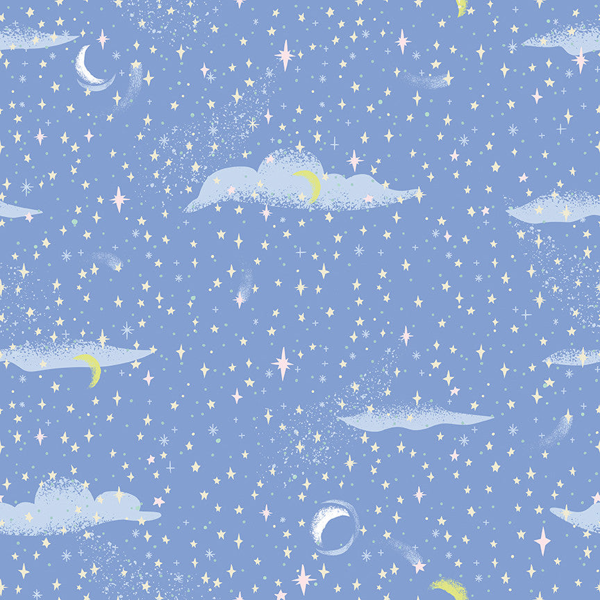 Forever Neverland Pixie Dust Periwinkle Yardage by Jill Howarth for Riley Blake Designs | C15905-PERIWINKLE
