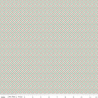 Piece & Plenty Lattice Sea Glass Yardage by Lori Holt for Riley Blake Designs | 5 Yard Backing | C15879-SEAGLASS