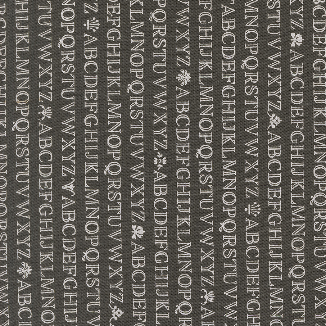 Agatha Road Alphabet Midnight Yardage by Fig Tree & Co for Moda Fabrics | 35411 15