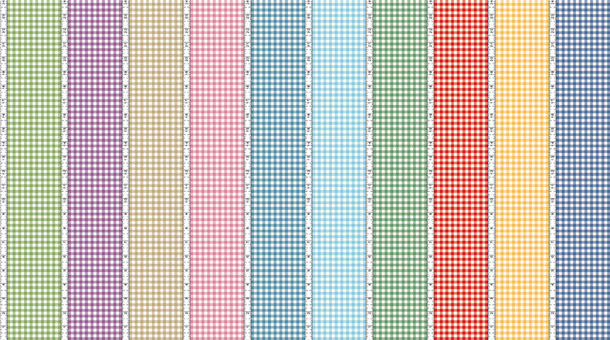 Simple Pleasures Gingham Stripes Multi Yardage by American Jane for Riley Blake Designs | C16658-MULTI