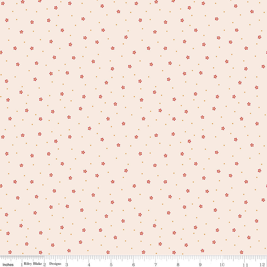 Gentler Times Charming Berry Yardage by Lori Holt of Bee in My Bonnet For Riley Blake Designs | C16490-BERRY