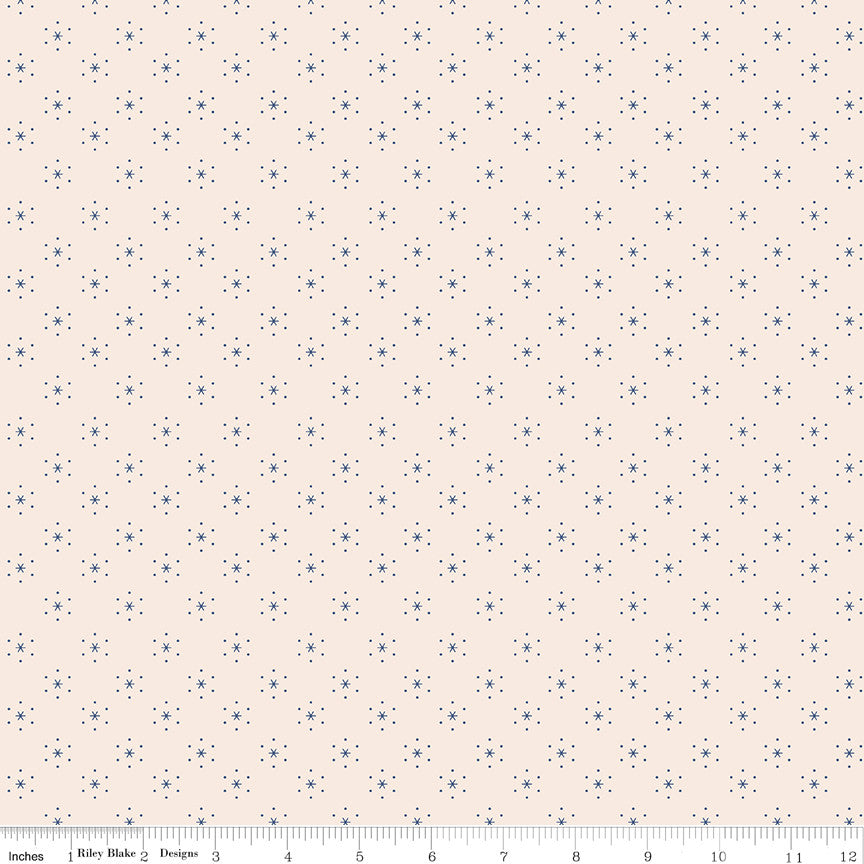 Americana Sparkle Latte Yardage by Lori Holt of Bee in My Bonnet for |  5 Yard Backing | C16086-LATTE