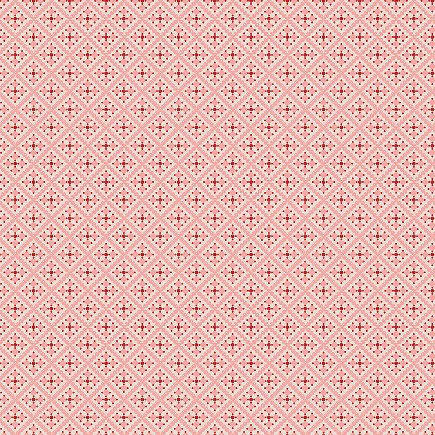 Gentler Times Shenanigans Coral Yardage by Lori Holt of Bee in My Bonnet For Riley Blake Designs | C16487-CORAL