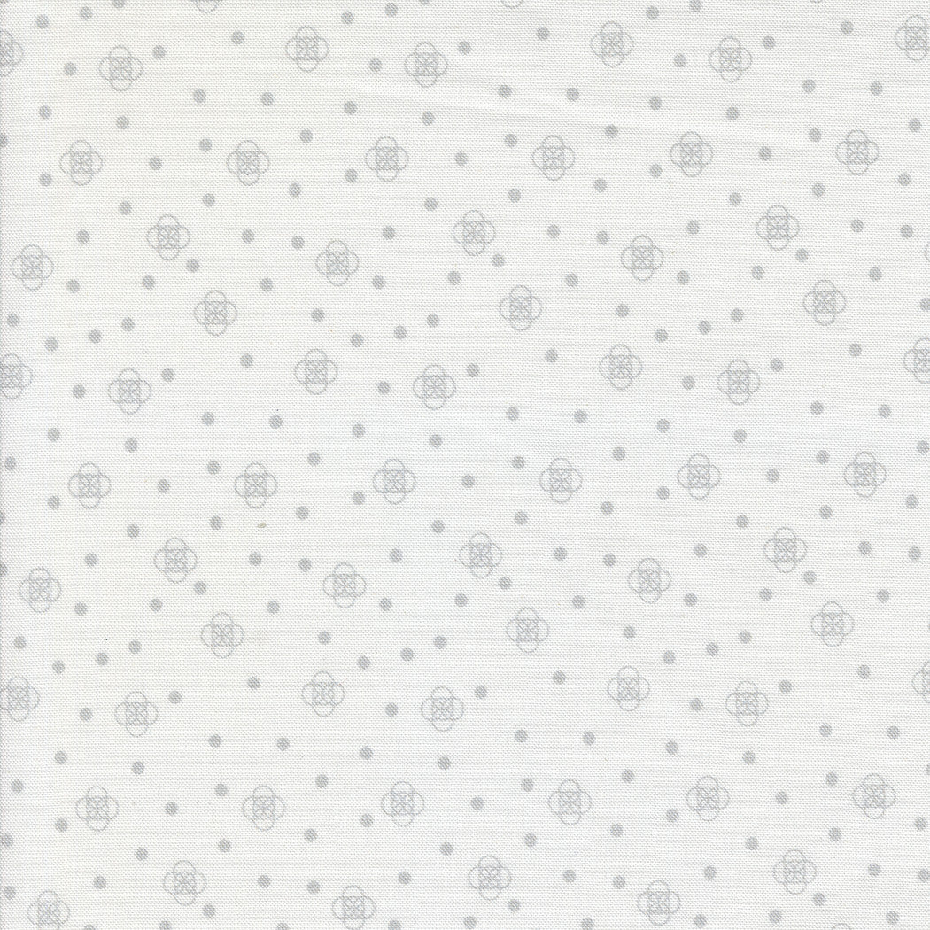 Mixed Bag of Bonbons Running Laps White Grey Yardage by Jen Kingwell for Moda Fabrics | 18254 11