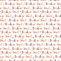 PRESALE Hey Pumpkin Trick or Treat White Yardage by My Mind's Eye for Riley Blake Designs | C16034-WHITE