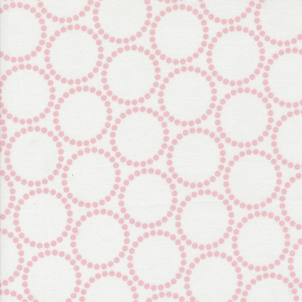 Tiny Christmas Pearl Bracelet Snow Cotton Candy Yardage by Lizzy House for Moda Fabrics | 37136 11