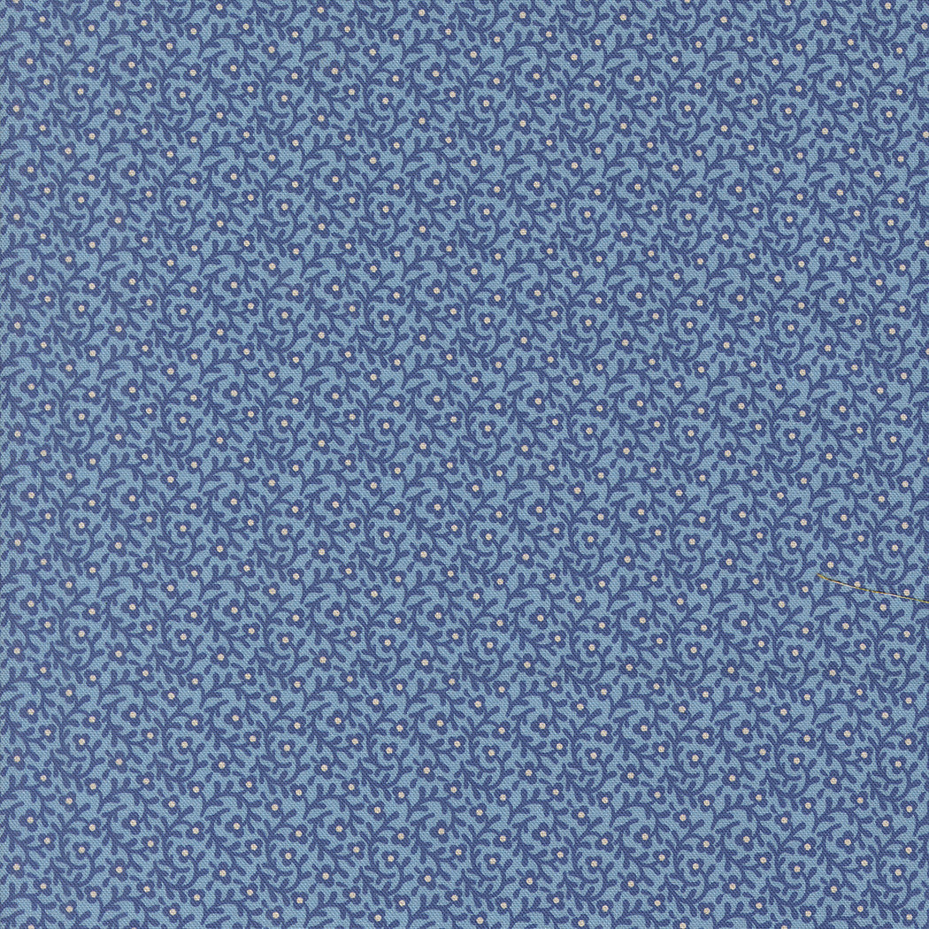 Sallys Stitches Creeping Thyme Prussian Blue Yardage by Betsy Chutchian for Moda Fabrics | 31714 13