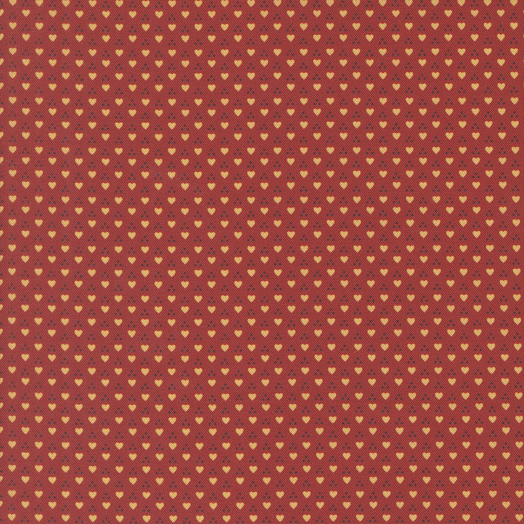 Sallys Stitches Sweetheart Turkey Red Yardage by Betsy Chutchian for Moda Fabrics | 31717 11