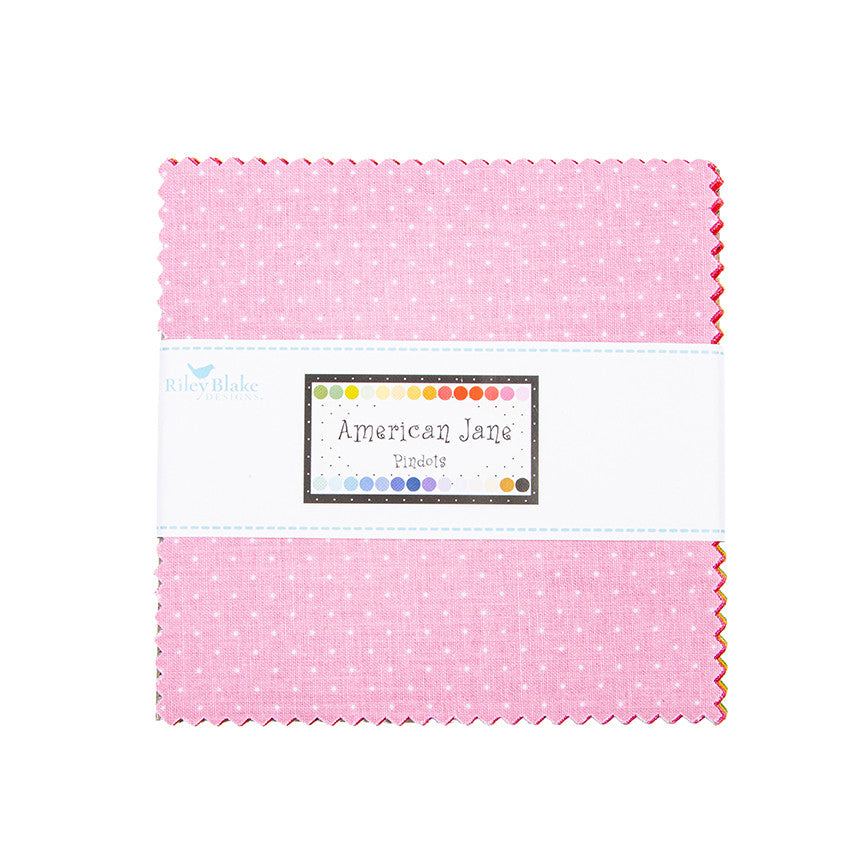 American Jane Pindots 5" Stacker by American Jane for Riley Blake Designs | 42 Precut 5" Squares| 5-840-42