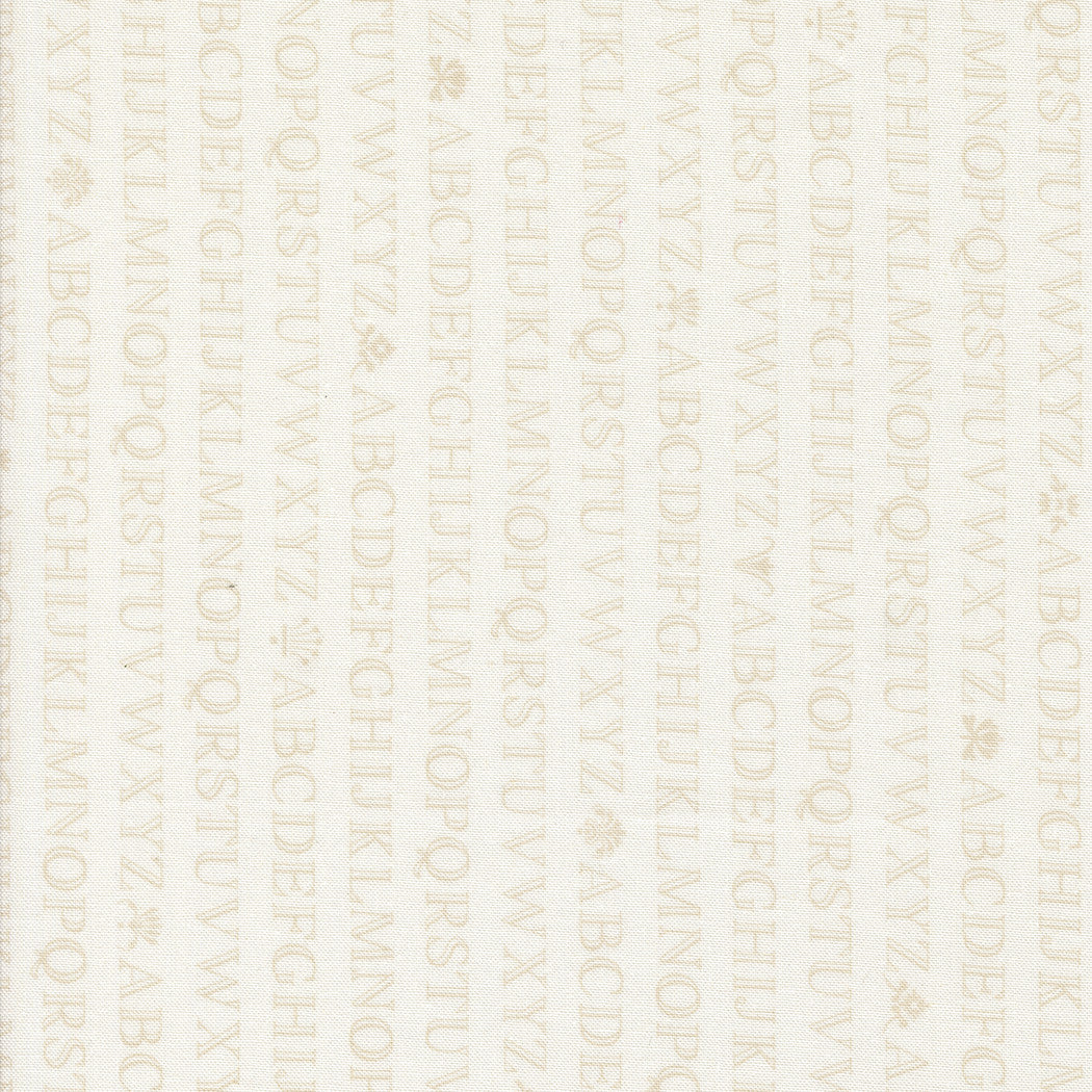 Agatha Road Alphabet Ghost Yardage by Fig Tree & Co for Moda Fabrics | 35411 21